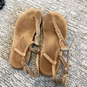 Rainbow Leather Sandals